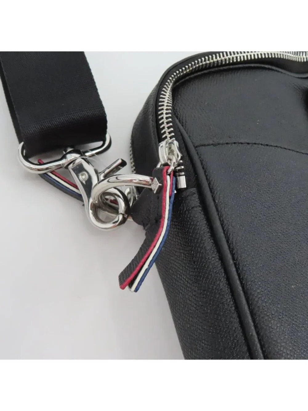 Cole Haan American Airlines Black Leather Laptop Bag Attache Travel Business NEW